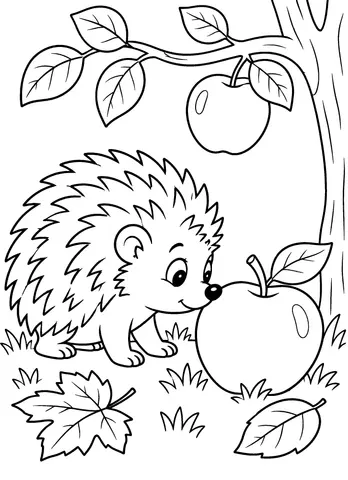 Page 11 of Cozy Woodland Friends to Color