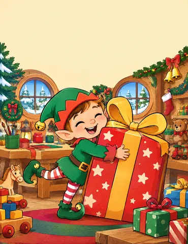 Cover of The Christmas Activity Workshop, kids' activity book by ColorMeSilly