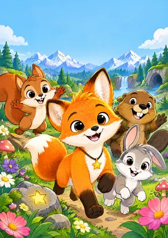 Cover of Néo le Renard, kids' coloring book by Youssef El Jaimi
