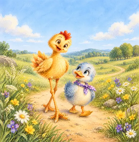 Cover of Chicken Leaper Finds His Heart, a picture book by Keppi Serpa