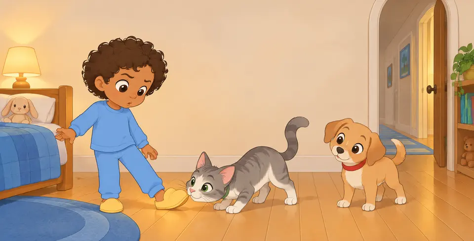 Hazel pressed the quiet toe down. “Your turn, slipper.”
