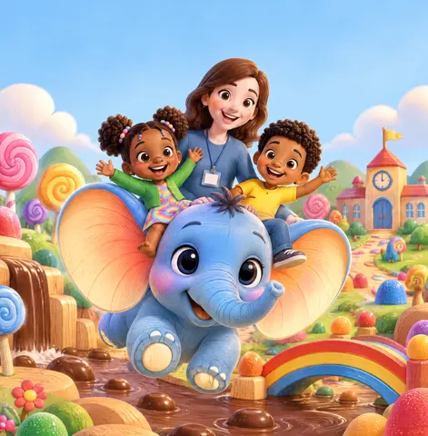 Cover of Buzzy’s Candy Land Flight, baby & toddler book by Neo Polile