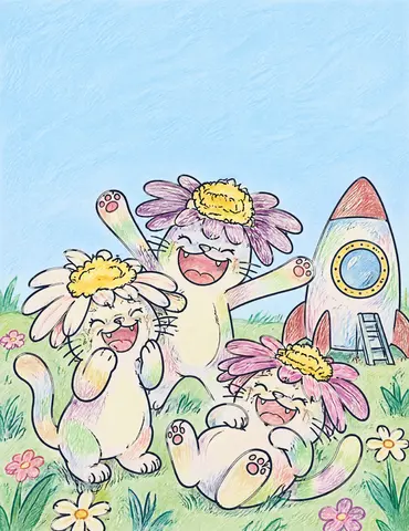 Cover of Cats With Wild Plans, kids' coloring book by Traci Lichtas