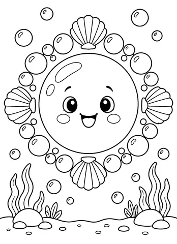 Page 7 of Ocean Circles to Color