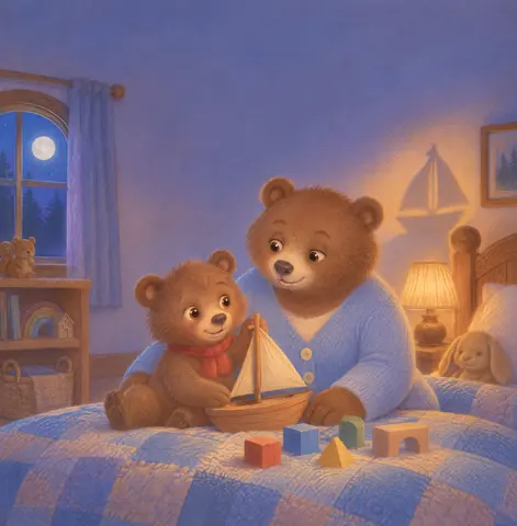 Cover of Baxter and the Shapes at Bedtime, picture book by Polin Hun