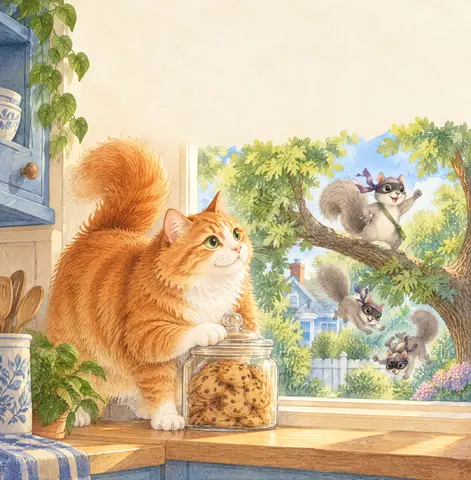 Cover of Ollie & the Ninja Squirrels, a picture book by Ivy Royal