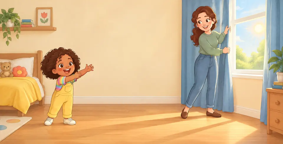 “Good morning Mummy” said toddler Ella.