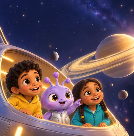 Cover of The Visitor from the Stars, picture book by Mimi Lu