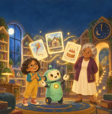 Cover of THE MIDNIGHT LIBRARY MIX-UP, a picture book by Peter Phantom