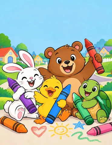 Cover of Wiggle, Giggle, Color!, kids' coloring book by V SB
