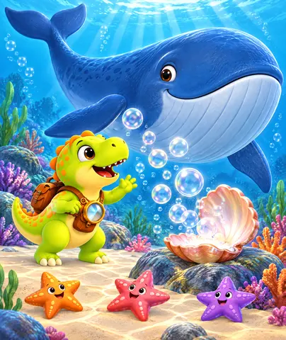 Sing Little Shell Find three starfish, then color the song beneath the sea.