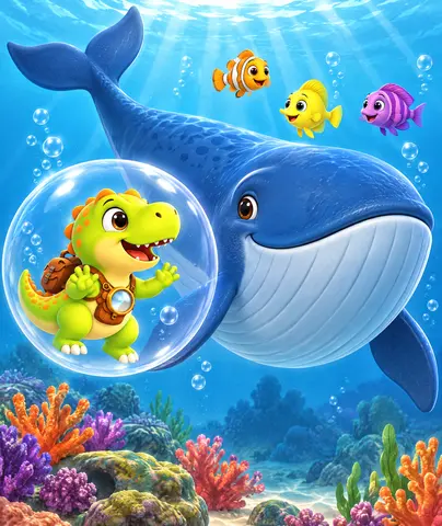 A Song Calls Find three fish, then color Raavan and his new friend.