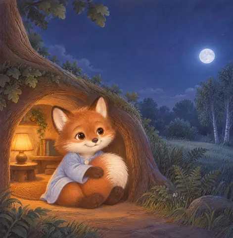 Cover of Fox and the Friendly Dark, picture book by Melanie Gosstray