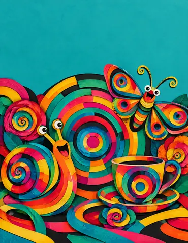 Cover of Circles Behaving Oddly, adult coloring book by Gina Hunn