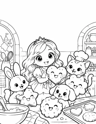 Cover of Princess Anna's Biscuit Boop, kids' coloring book by Krisna dee Abadejos