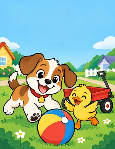Cover of Colorful Days at Play, kids' coloring book by Little Wonder Press