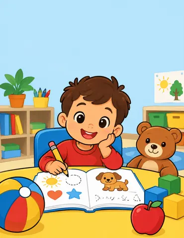 Cover of Preschool Activity & Learning Workbook, an educational workbook by Mohamed Albelali