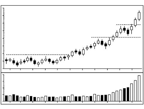 Allineamento tra rottura dei prezzi e incremento delle barre di volume.