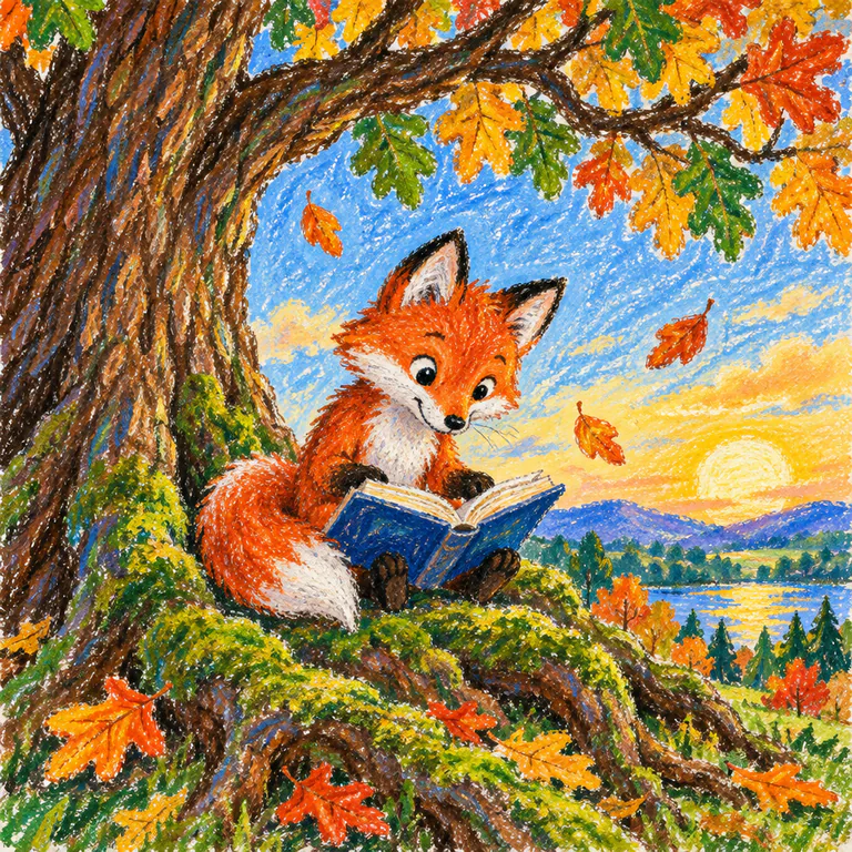 Crayon & oil pastel style sample